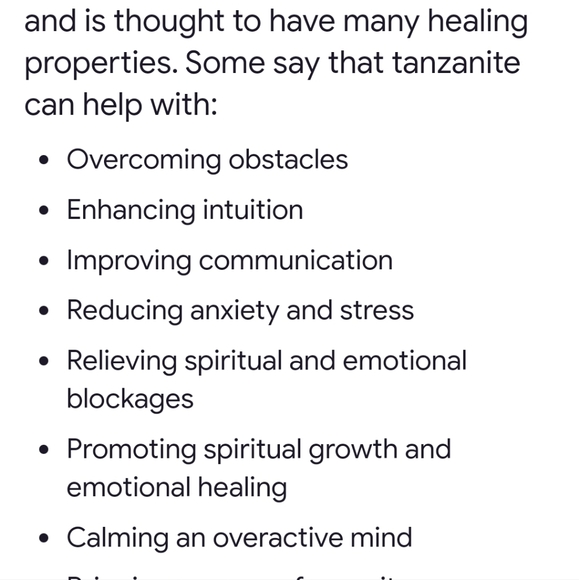 New Natural Tanzanite in sterling size 9 - Picture 6 of 9